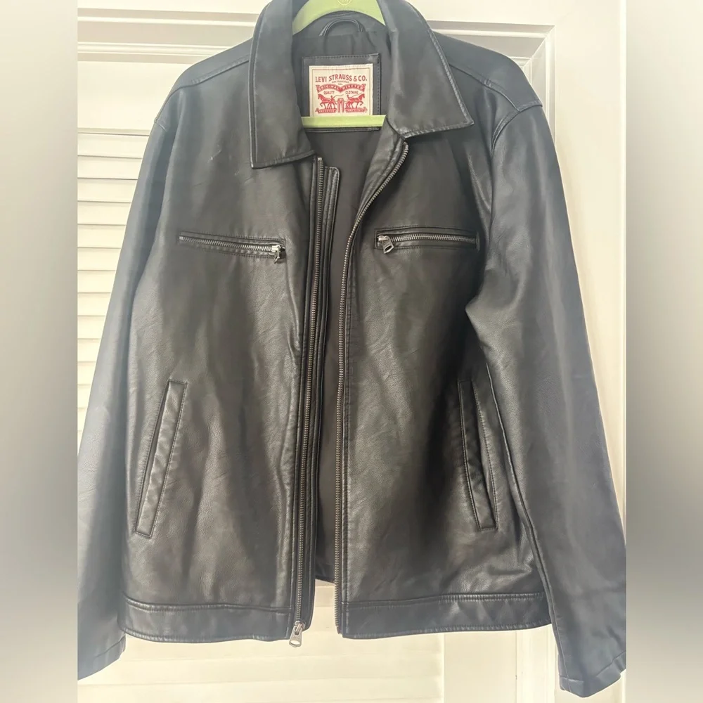 Levi's Men's Black Faux Leather Jacket